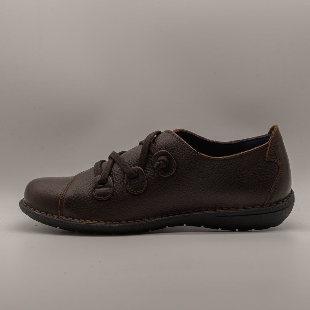 Jungla 5818 - scarpa in pelle con elastici - marrone scuro caffè - scarpe di qualità venduta a Milano da Pli-Pla
