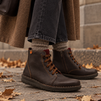 Jungla 7564 - stivaletto con elastici e zip - marrone caffè - scarpe di qualità venduta a Milano da Pli-Pla