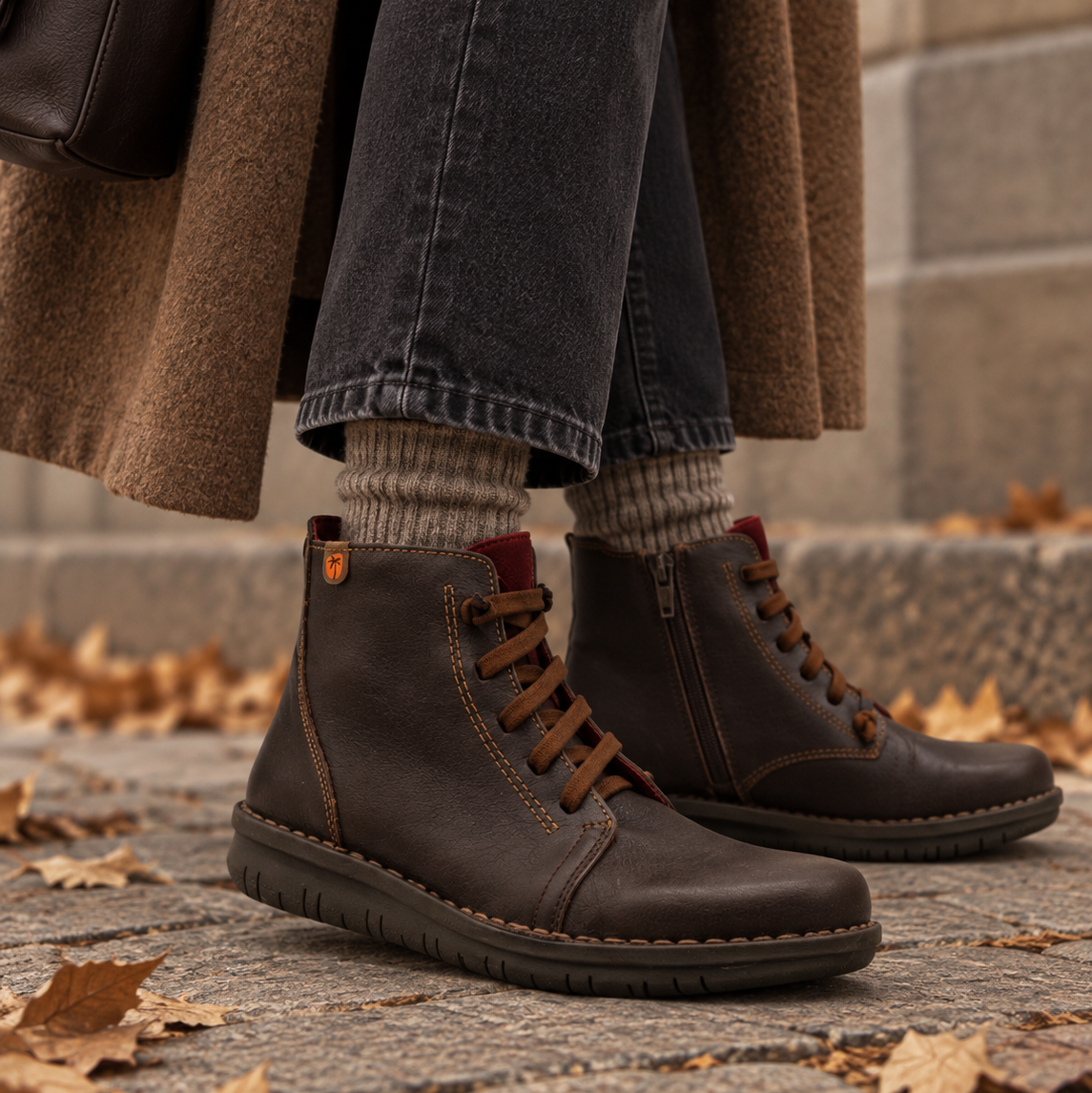 Jungla 7564 - stivaletto con elastici e zip - marrone caffè - scarpe di qualità venduta a Milano da Pli-Pla