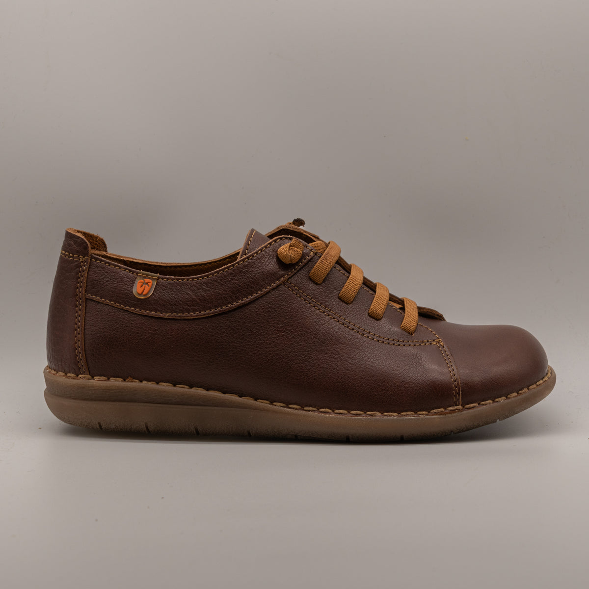 Jungla 8561 – Scarpe donna in pelle con elastici - marrone chestnut - scarpe di qualità venduta a Milano da Pli-Pla