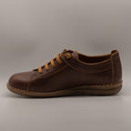 Jungla 8561 – Scarpe donna in pelle con elastici - marrone chestnut - scarpe di qualità venduta a Milano da Pli-Pla