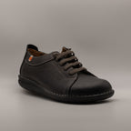 Jungla 8561 – Scarpe donna in pelle con elastici - nero - scarpe di qualità venduta a Milano da Pli-Pla