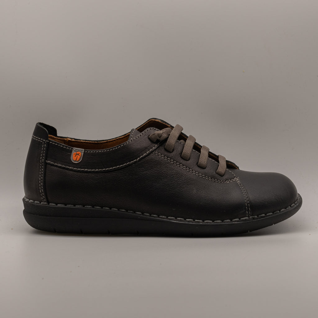 Jungla 8561 – Scarpe donna in pelle con elastici - nero - scarpe di qualità venduta a Milano da Pli-Pla