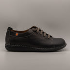 Jungla 8561 – Scarpe donna in pelle con elastici - nero - scarpe di qualità venduta a Milano da Pli-Pla