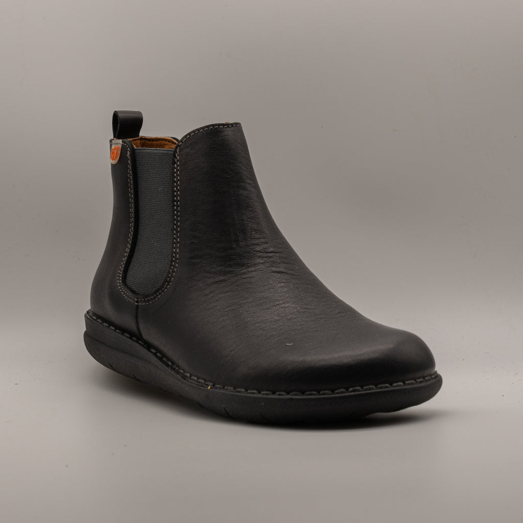 Jungla 8571 – Stivaletti Chelsea donna in pelle con elastici - nero - scarpe di qualità venduta a Milano da Pli-Pla