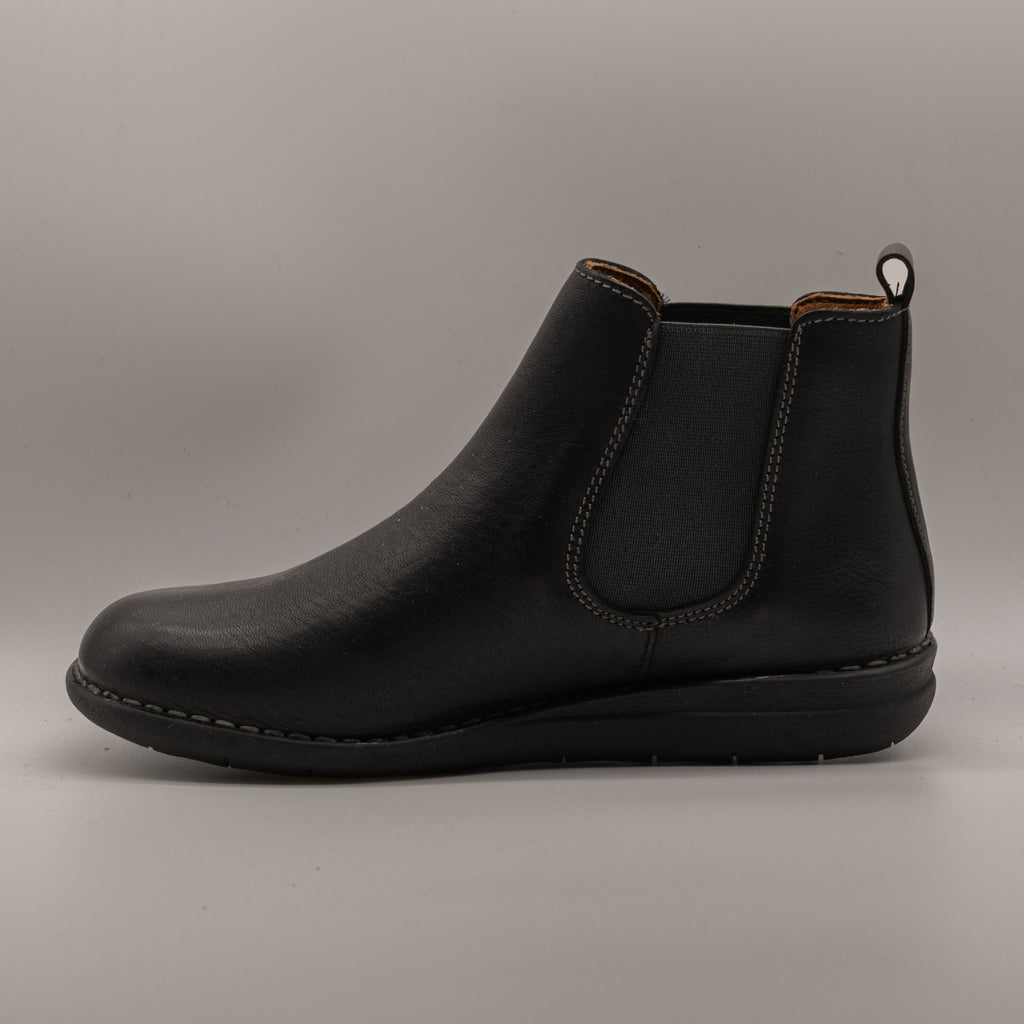 Jungla 8571 – Stivaletti Chelsea donna in pelle con elastici - nero - scarpe di qualità venduta a Milano da Pli-Pla