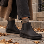 Jungla 8571 – Stivaletti Chelsea donna in pelle con elastici - nero - scarpe di qualità venduta a Milano da Pli-Pla