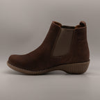 Jungla 8623 – Stivaletti Chelsea donna in pelle con zeppa - marrone cafè - scarpe di qualità venduta a Milano da Pli-Pla