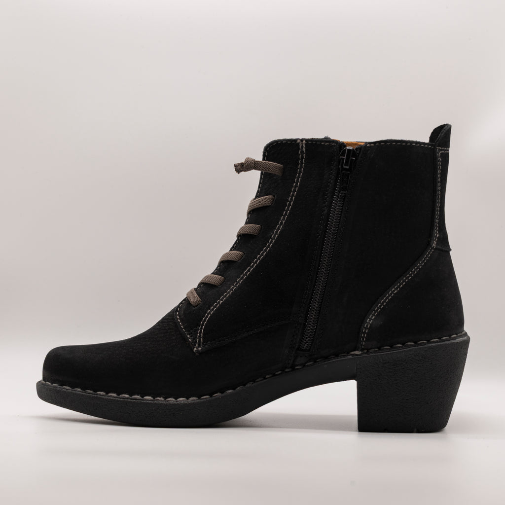 Jungla stivaletto con elastici e zip 7512 nero - scarpe di qualità venduta a Milano da Pli-Pla