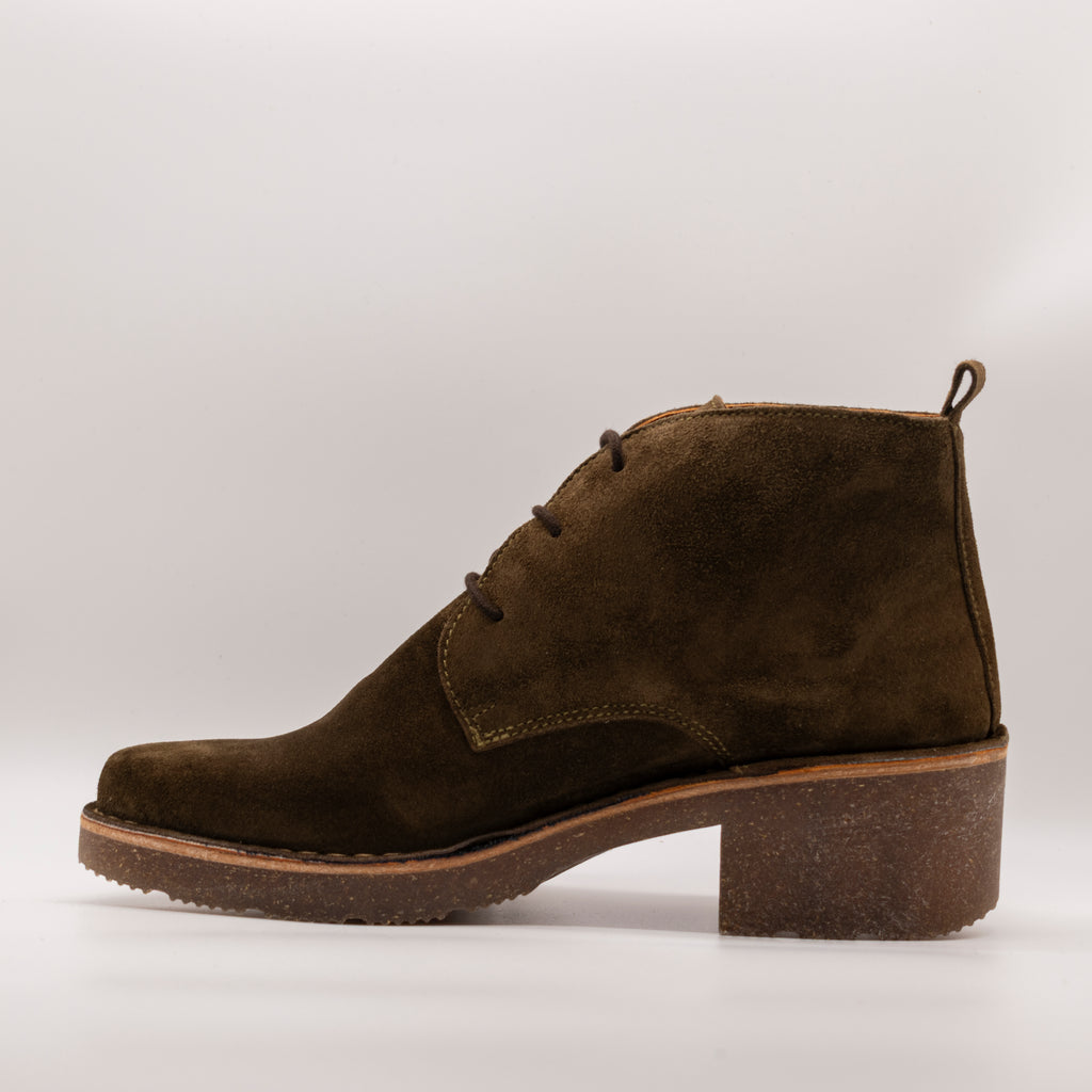 Jungla stivaletto scamosciato 8433 verde - scarpe di qualità venduta a Milano da Pli-Pla