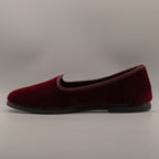 La Maison de l’Espadrille 4300-9 – Pantofole slipper in velluto stile friulana - bordeaux - scarpe di qualità venduta a Milano da Pli-Pla