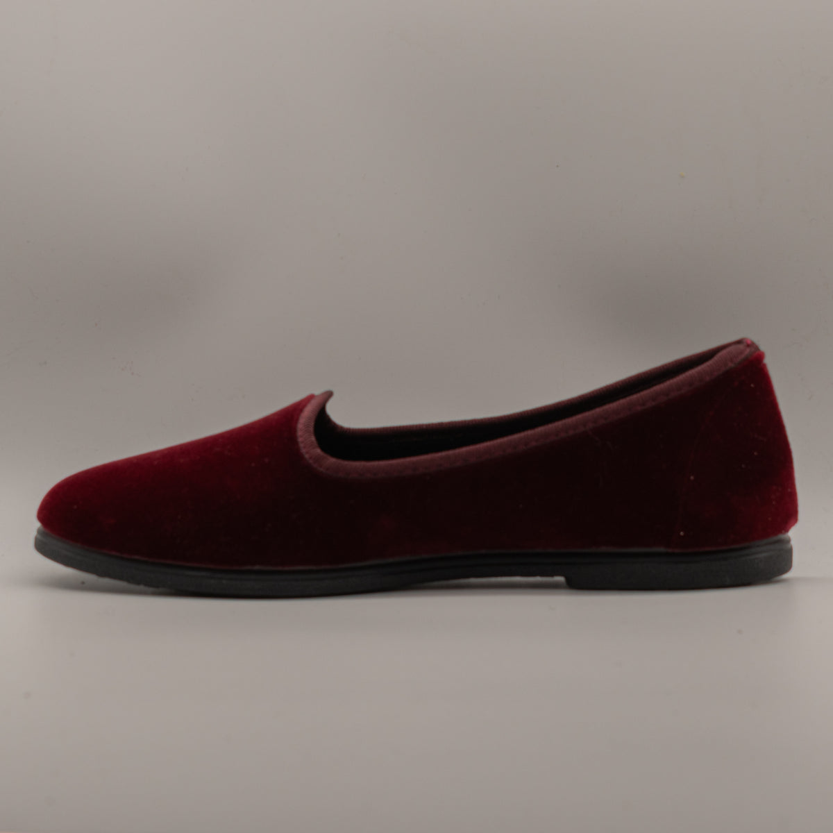 La Maison de l’Espadrille 4300-9 – Pantofole slipper in velluto stile friulana - bordeaux - scarpe di qualità venduta a Milano da Pli-Pla