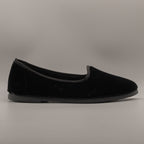 La Maison de l’Espadrille 4300-9 – Pantofole slipper in velluto stile friulana - nero - scarpe di qualità venduta a Milano da Pli-Pla