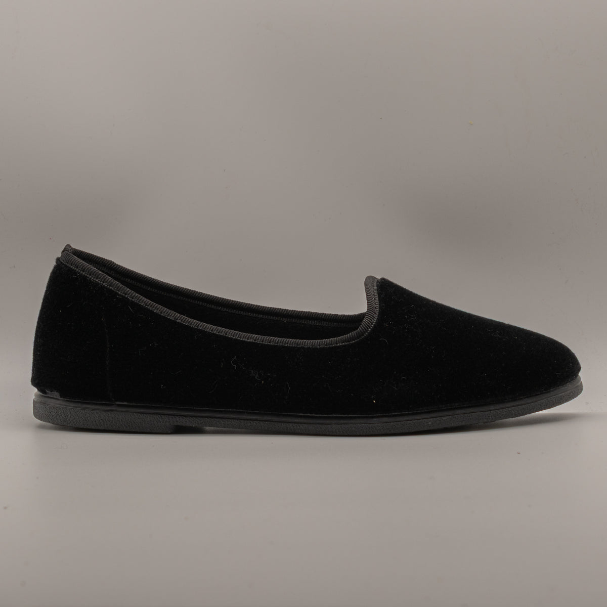 La Maison de l’Espadrille 4300-9 – Pantofole slipper in velluto stile friulana - nero - scarpe di qualità venduta a Milano da Pli-Pla