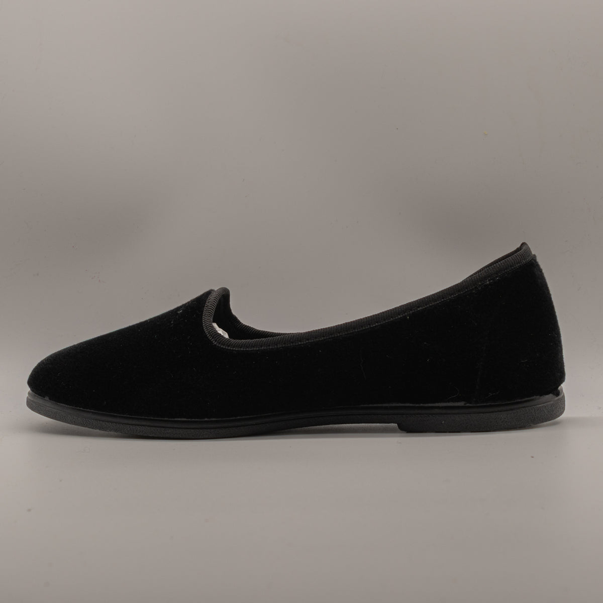 La Maison de l’Espadrille 4300-9 – Pantofole slipper in velluto stile friulana - nero - scarpe di qualità venduta a Milano da Pli-Pla