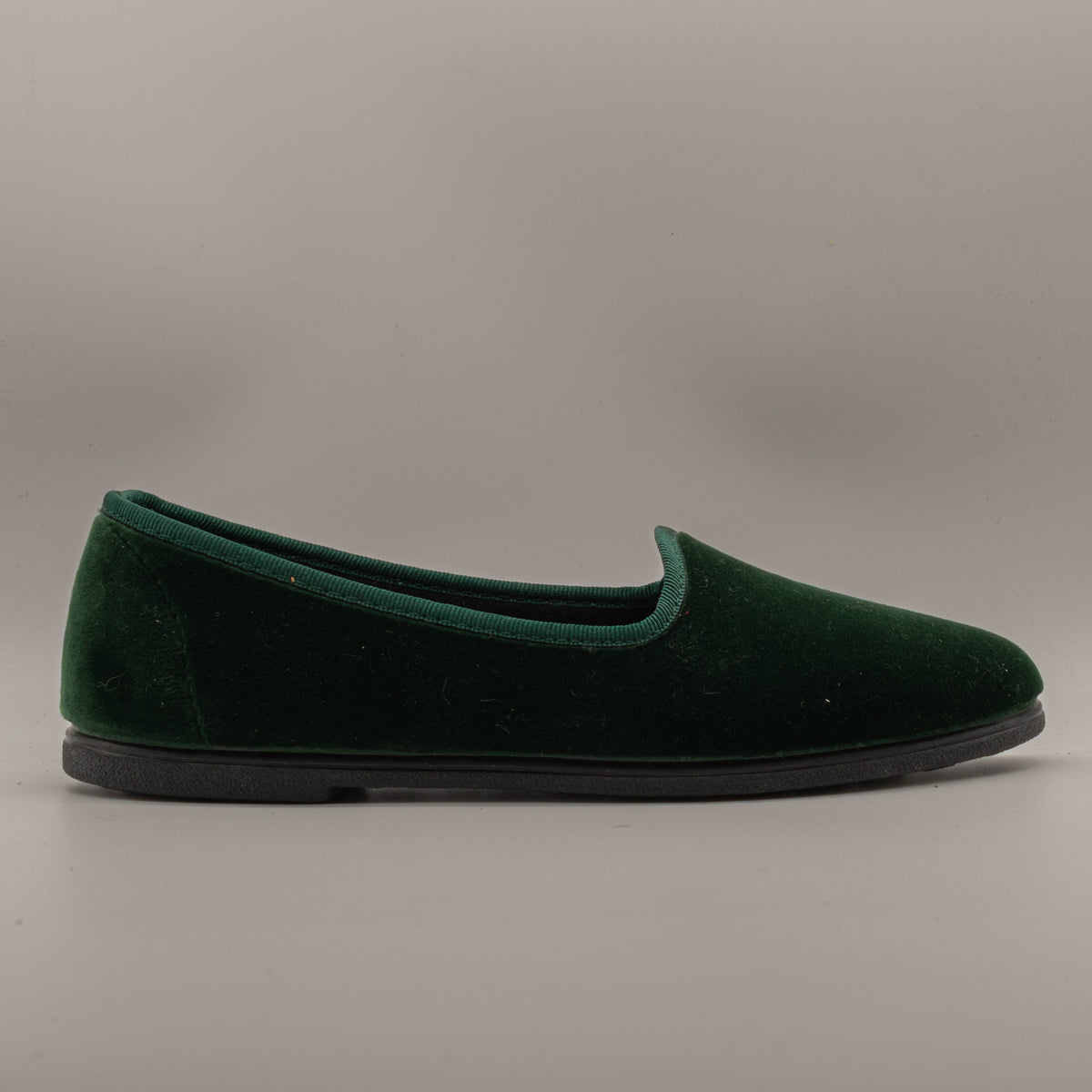 La Maison de l’Espadrille 4300-9 – Pantofole slipper in velluto stile friulana - verde - scarpe di qualità venduta a Milano da Pli-Pla