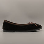 La Maison de l’Espadrille 4303-9 – Ballerine da casa in velluto - marrone - scarpe di qualità venduta a Milano da Pli-Pla