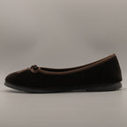 La Maison de l’Espadrille 4303-9 – Ballerine da casa in velluto - marrone - scarpe di qualità venduta a Milano da Pli-Pla