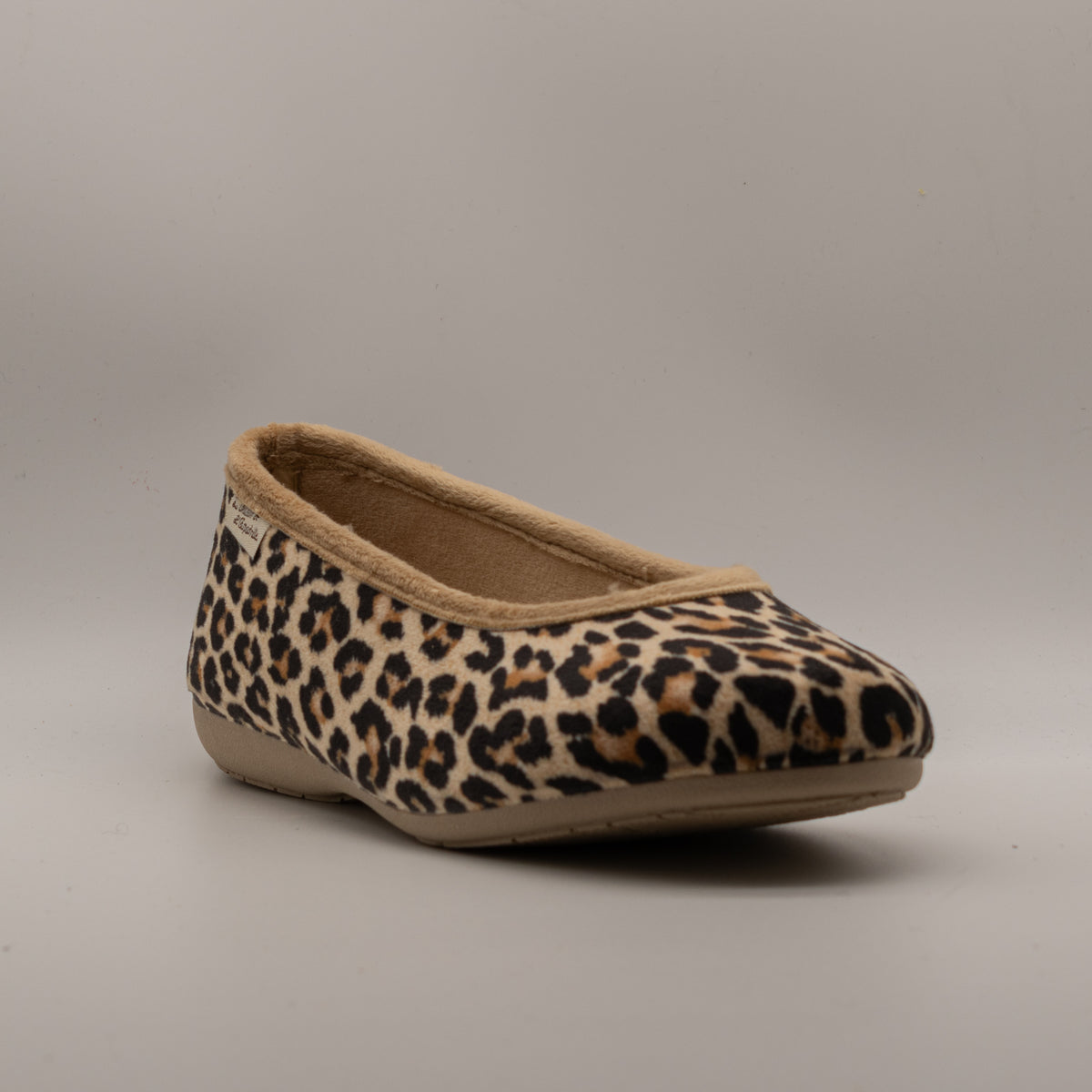 La Maison de l’Espadrille 6058-9 – Ballerine da casa animalier foderate - leopardato - scarpe di qualità venduta a Milano da Pli-Pla