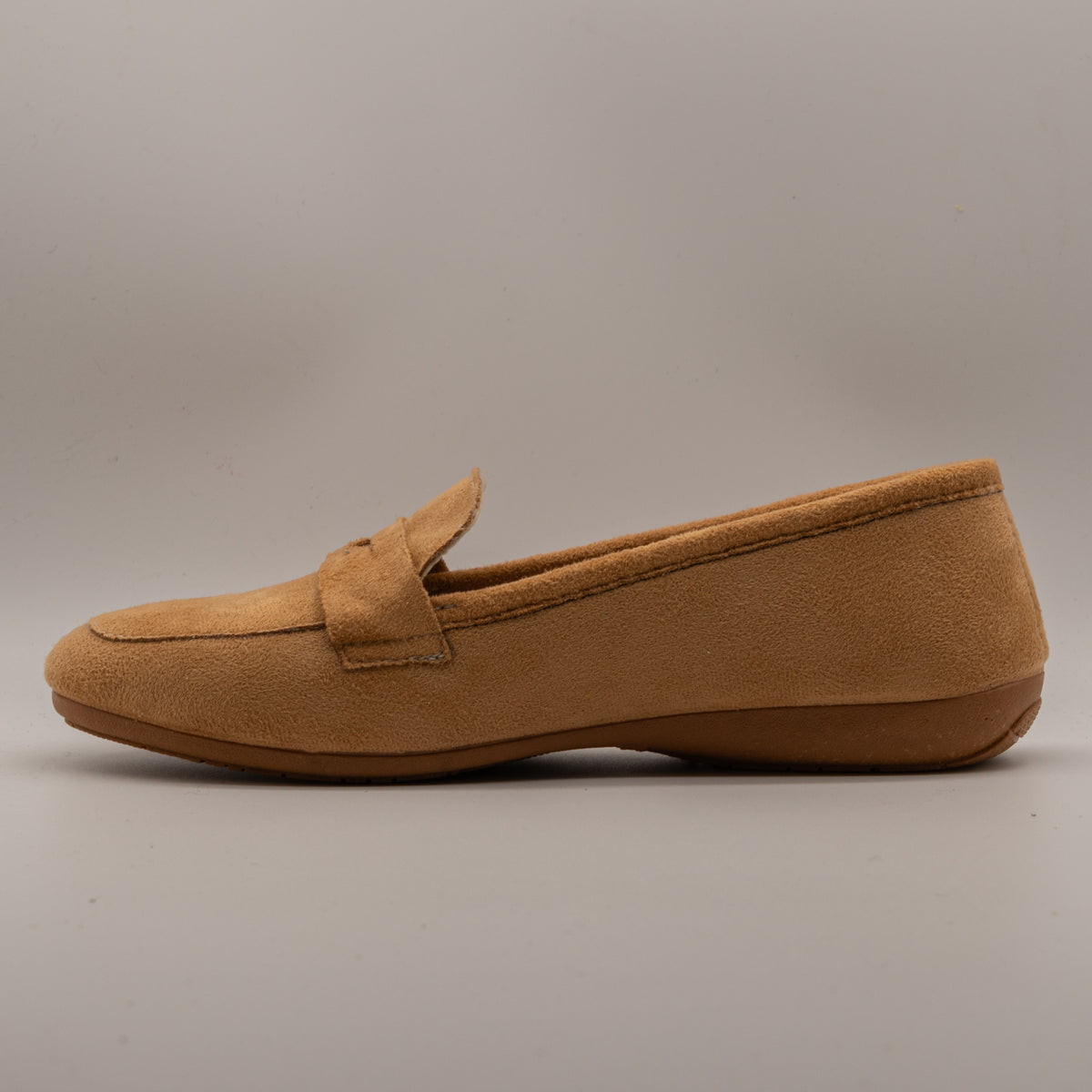 La Maison de l’Espadrille 6140-9 – Mocassini donna in velluto foderati - beige cuoio - scarpe di qualità venduta a Milano da Pli-Pla