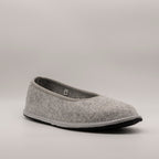 Löwenweiss Audrey pantofola chiusa in feltro di lana grigio - scarpe di qualità venduta a Milano da Pli-Pla