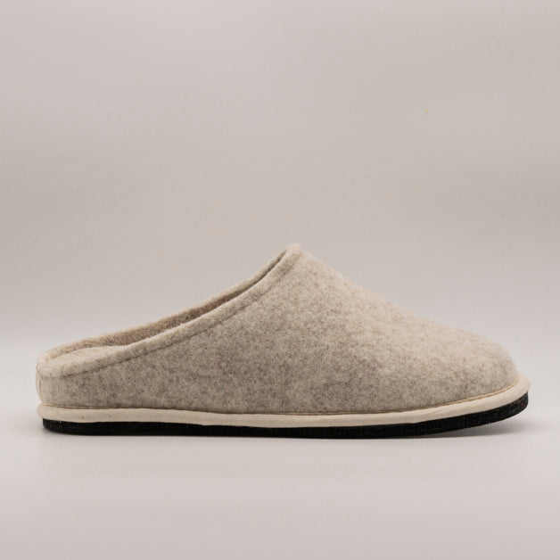 Löwenweiss Easy pantofola in feltro di lana beige - scarpe di qualità venduta a Milano da Pli-Pla