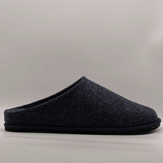 Löwenweiss Easy pantofola in feltro di lana blu jeans - scarpe di qualità venduta a Milano da Pli-Pla