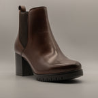 Lumberjack Janda – Stivaletti donna in pelle con tacco 6 cm - marrone - scarpe di qualità venduta a Milano da Pli-Pla
