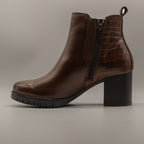 Lumberjack Janda – Stivaletti donna in pelle con tacco 6 cm - marrone - scarpe di qualità venduta a Milano da Pli-Pla