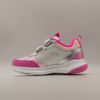 Primigi 2469800 Barbie – Sneakers bambina con luci e doppio velcro - argento e rosa - scarpe di qualità venduta a Milano da Pli-Pla