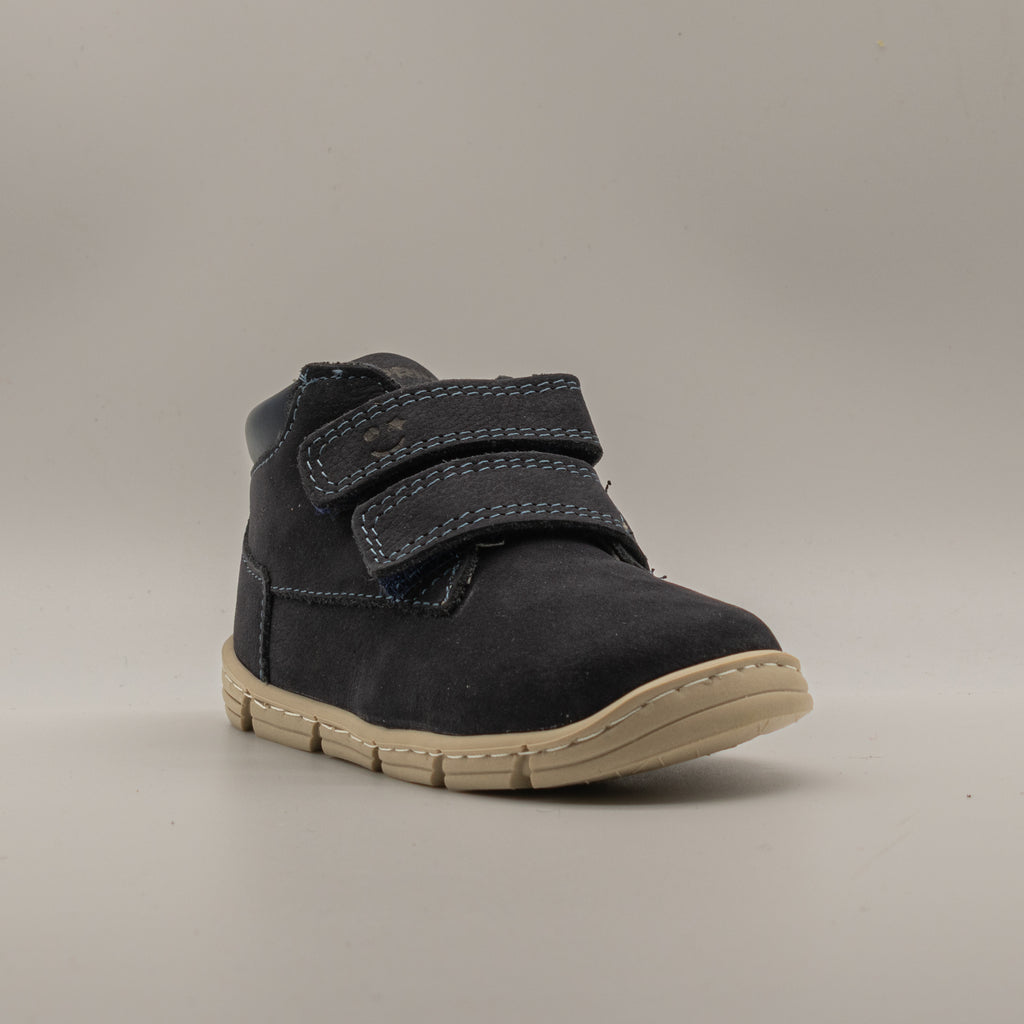 Primigi 2403144 – Scarpe primi passi bambina in pelle con doppio velcro - blu - scarpe di qualità venduta a Milano da Pli-Pla