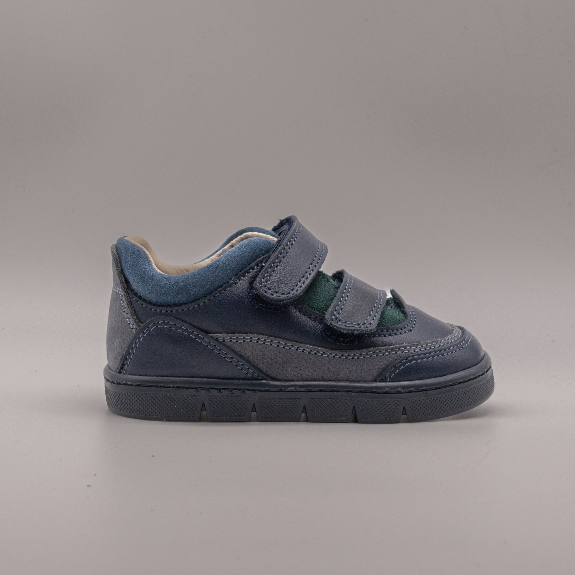 Primigi 2405044 – Sneakers bambino in pelle con doppio velcro - blu
