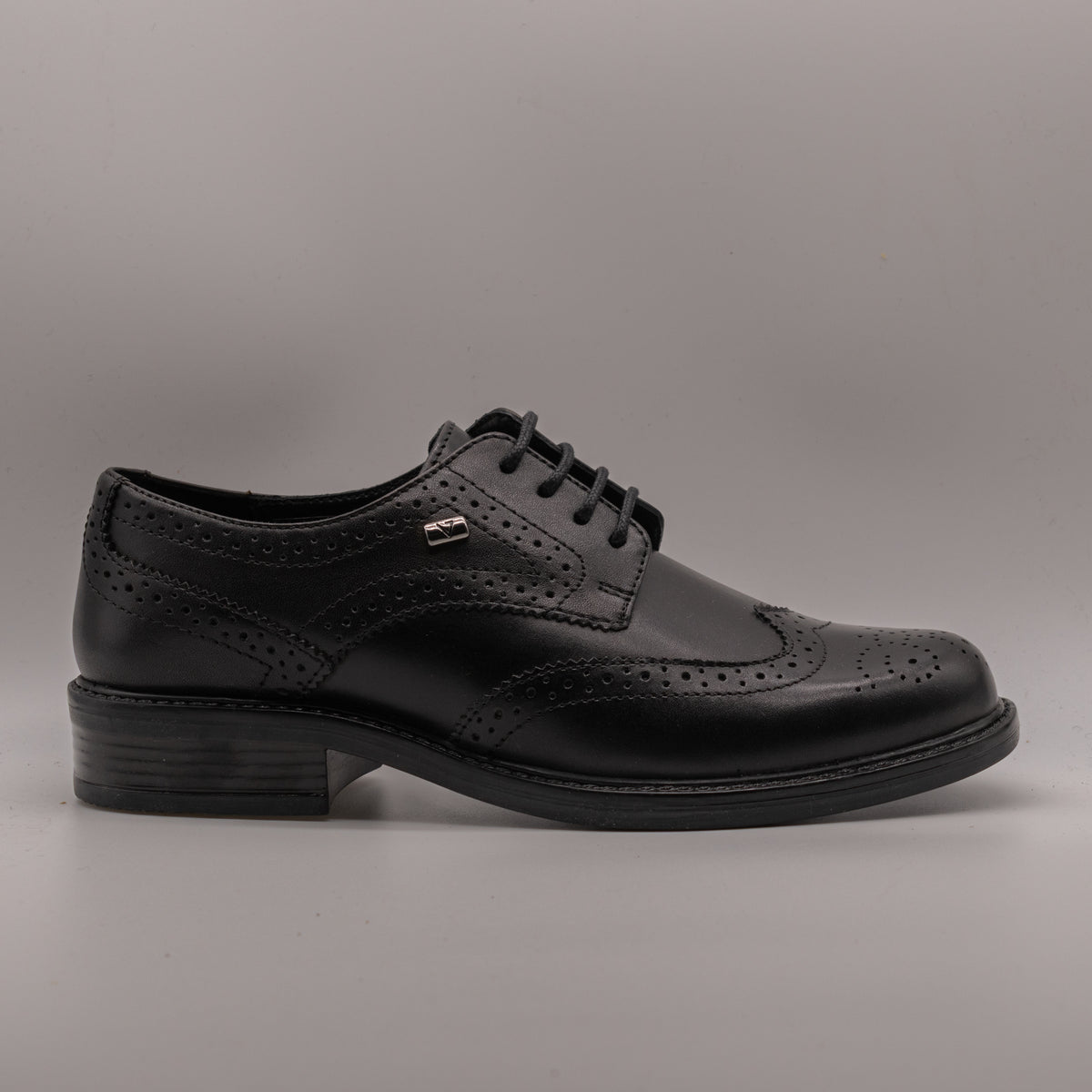 Valleverde 17101 – Francesine donna in pelle con lavorazione brogue - nero - scarpe di qualità venduta a Milano da Pli-Pla