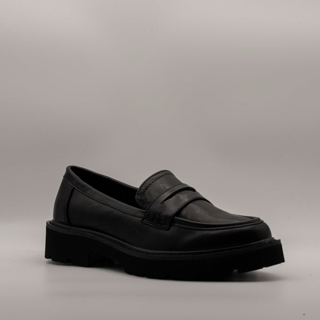 Valleverde mocassino donna 44520 nero - scarpe di qualità venduta a Milano da Pli-Pla