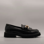 Valleverde mocassino donna 44521 nero con fibbia - scarpe di qualità venduta a Milano da Pli-Pla