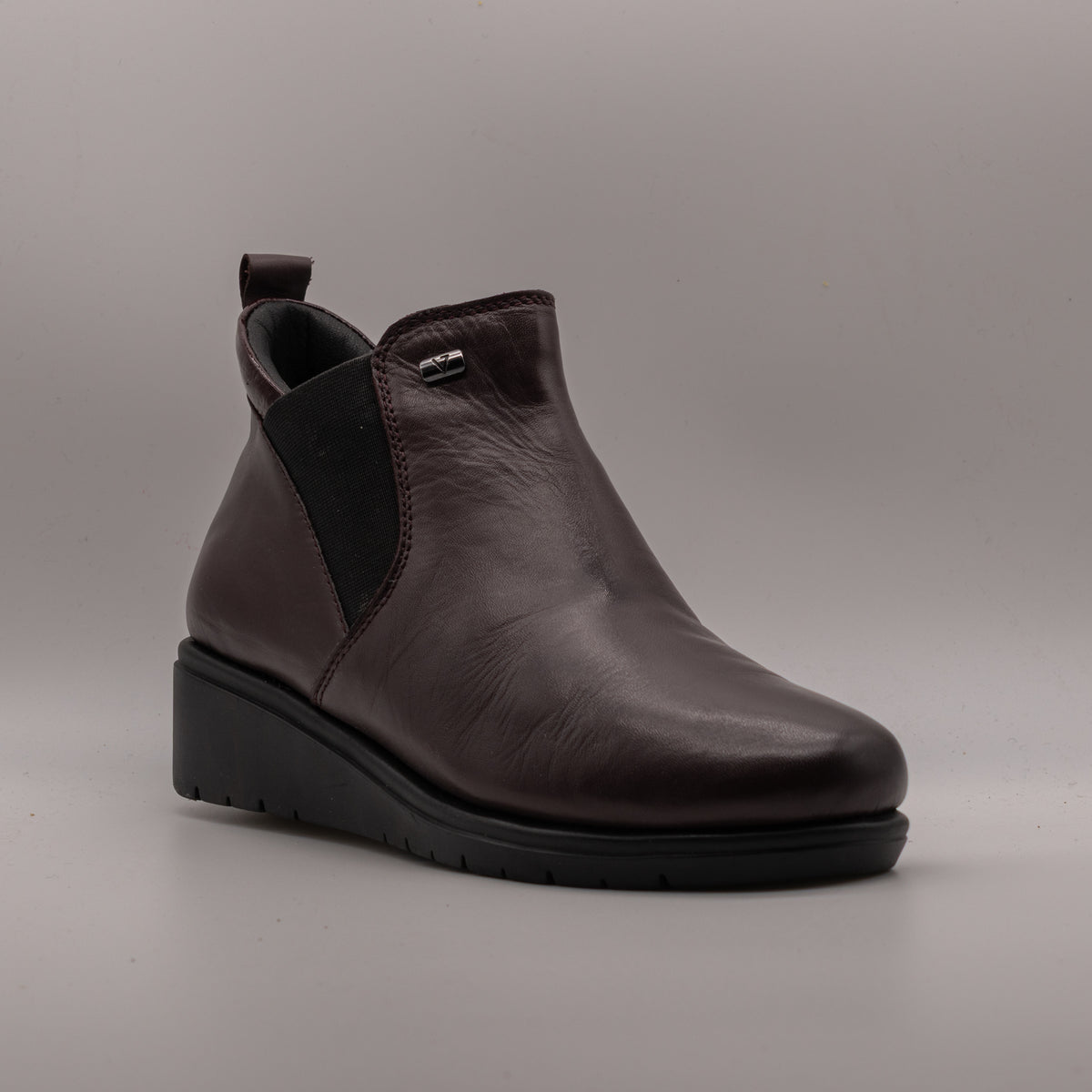 Valleverde VS10362W – Tronchetti donna in nappa con elastico - bordeaux - scarpe di qualità venduta a Milano da Pli-Pla