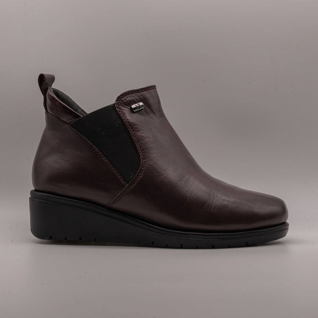 Valleverde VS10362W – Tronchetti donna in nappa con elastico - bordeaux - scarpe di qualità venduta a Milano da Pli-Pla