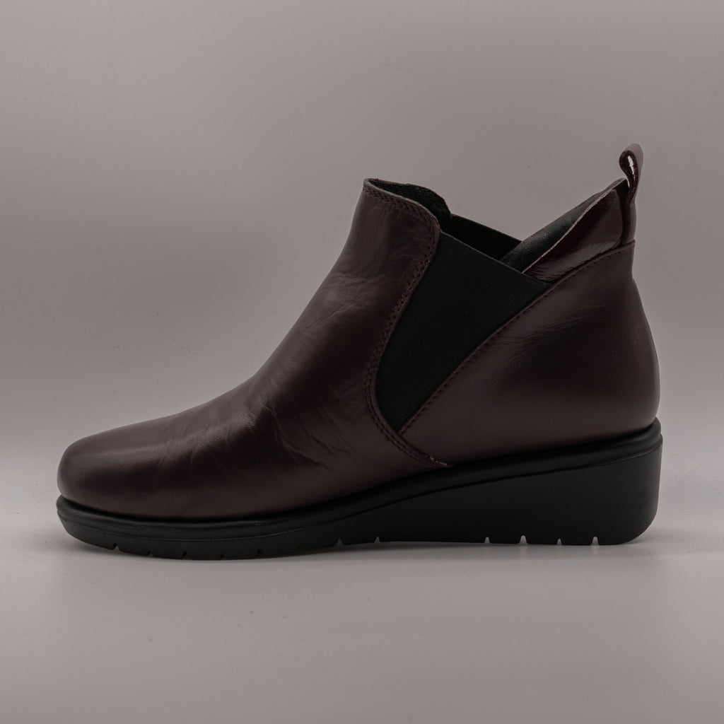 Valleverde VS10362W – Tronchetti donna in nappa con elastico - bordeaux - scarpe di qualità venduta a Milano da Pli-Pla