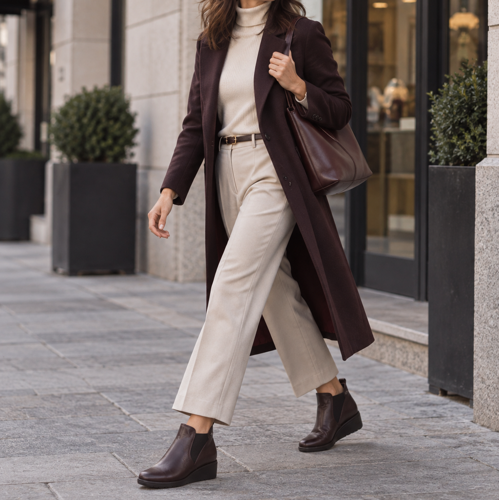 Valleverde VS10362W – Tronchetti donna in nappa con elastico - bordeaux - scarpe di qualità venduta a Milano da Pli-Pla