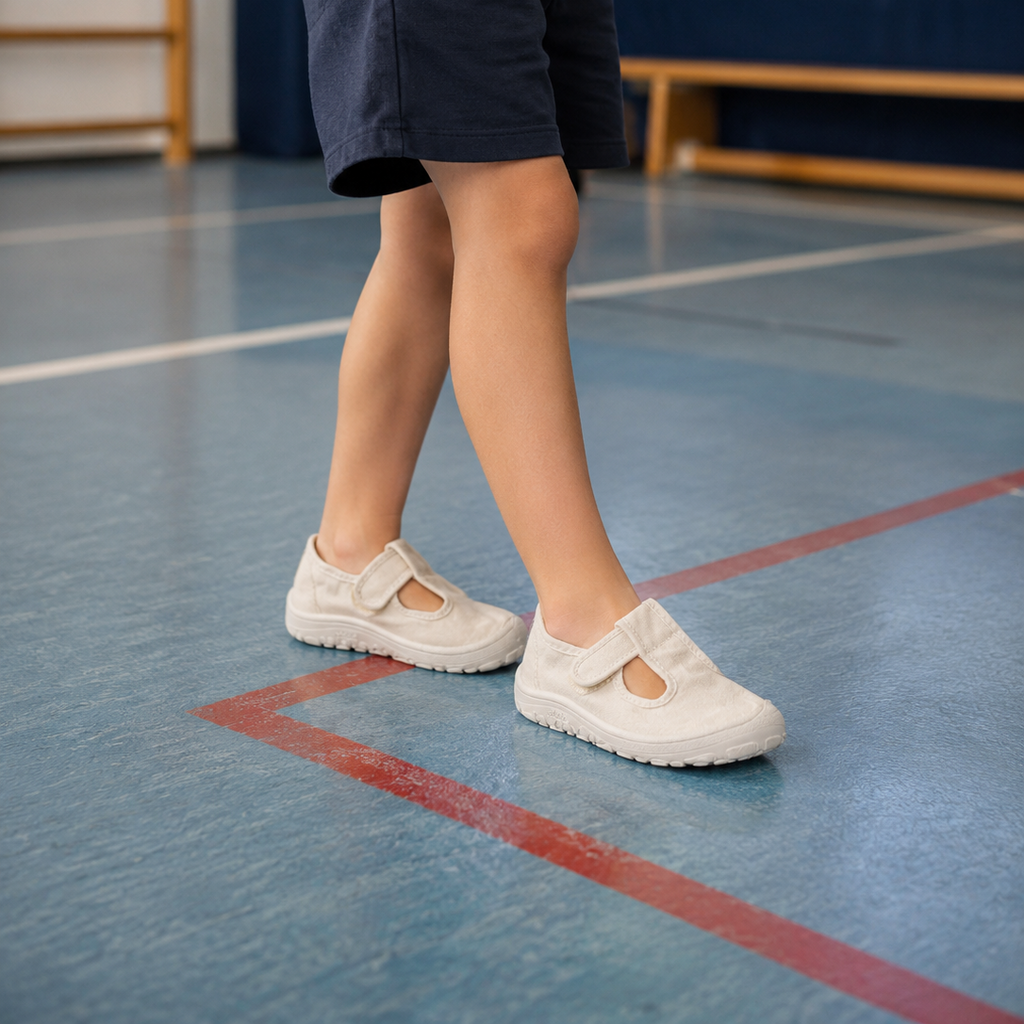 Victoria 1370108 Bosco Barefoot – sandali barefoot in tela per bambini - bianco - scarpe di qualità venduta a Milano da Pli-Pla