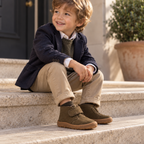 Victoria 1370121 Bosco – Stivaletti barefoot bambino in pelle scamosciata - verde kaki