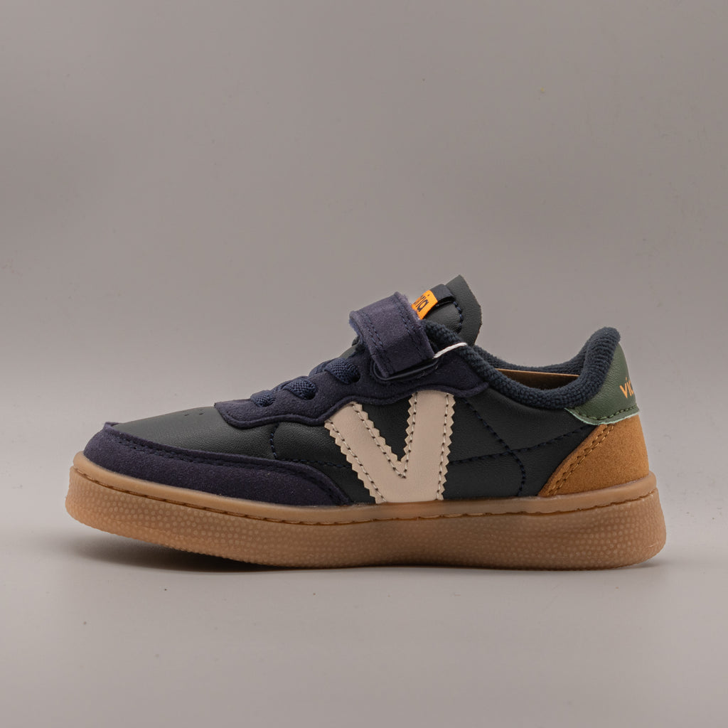 Victoria 256109 OSLO - Baskets enfant à scratch et lacets élastiques, vertes