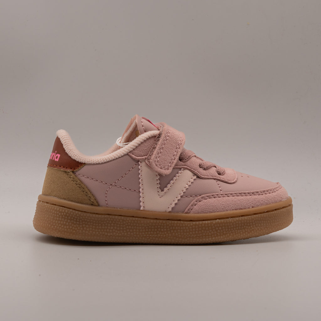 Victoria 256109 OSLO – Kindersneaker mit Klettverschluss und elastischen Schnürsenkeln, grün