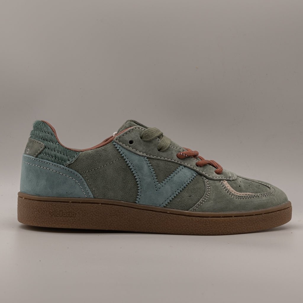 Victoria 1267100 Londres – Sneakers donna in pelle scamosciata - verde Jade