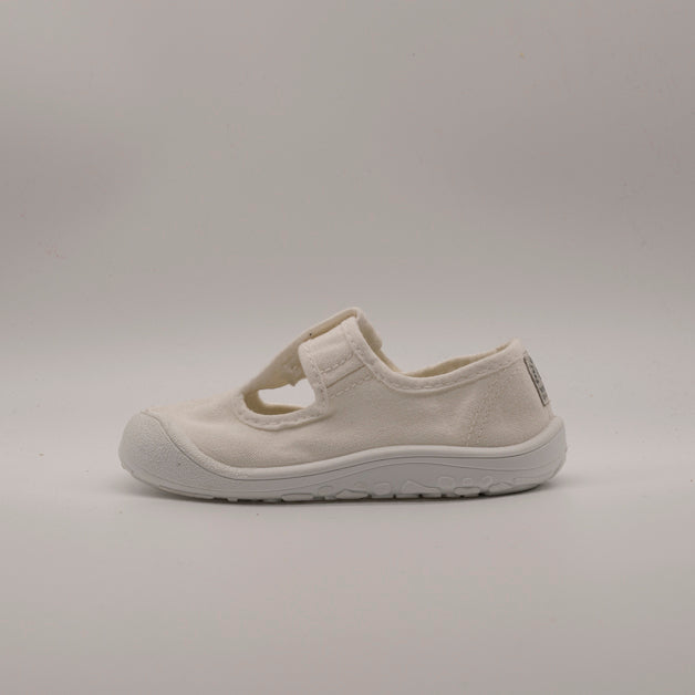 Victoria 1370108 Bosco Barefoot – sandali barefoot in tela per bambini - bianco - scarpe di qualità venduta a Milano da Pli-Pla