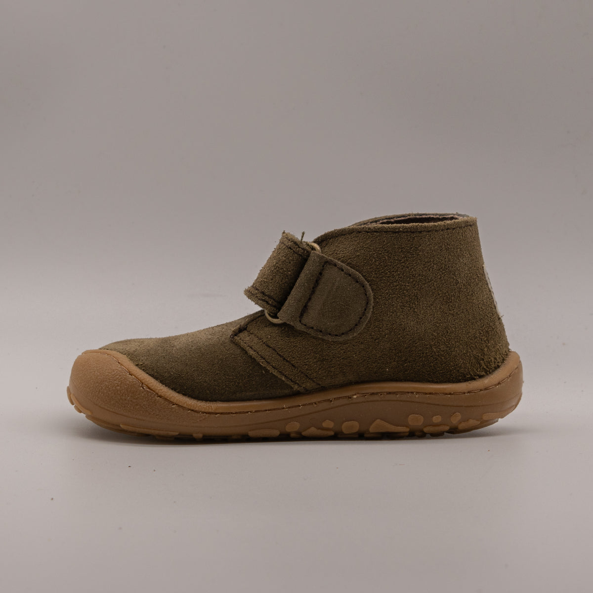 Victoria 1370121 Bosco – Stivaletti barefoot bambino in pelle scamosciata - verde kaki