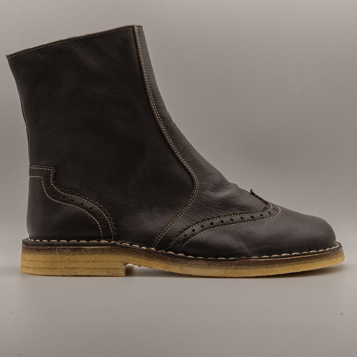 B&B 2024 – Stivaletti donna in pelle di cervo Made in Italy - testa di moro - scarpe di qualità venduta a Milano da Pli-Pla