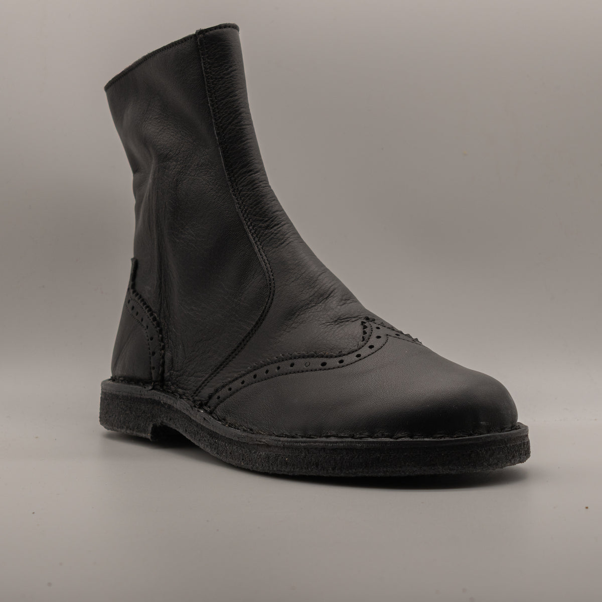 B&B 2024 – Stivaletti donna in pelle di cervo Made in Italy - nero - scarpe di qualità venduta a Milano da Pli-Pla