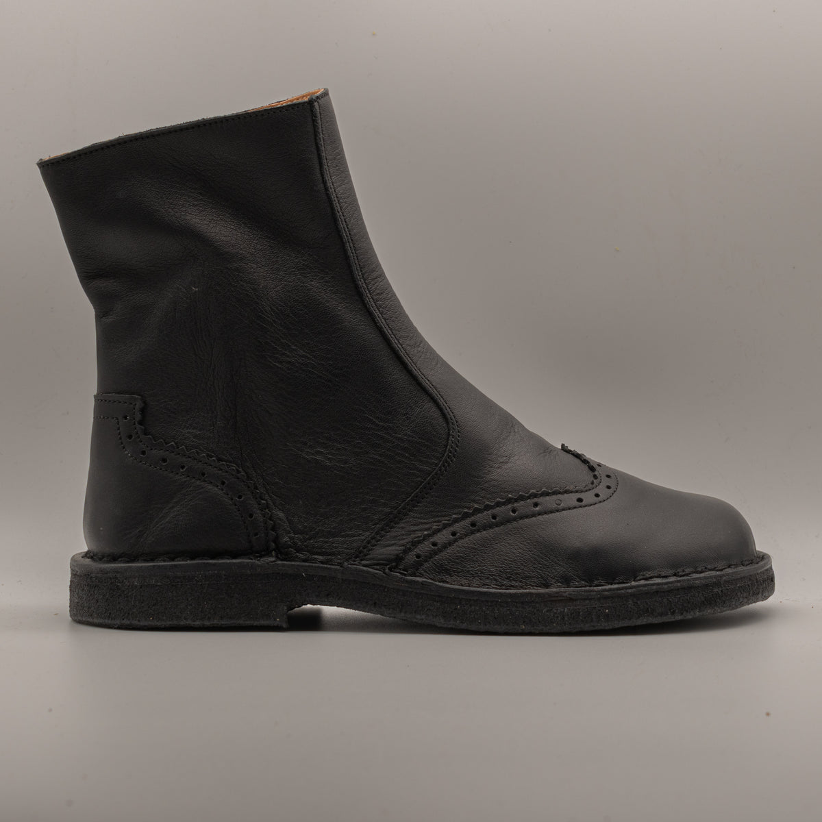 B&B 2024 – Stivaletti donna in pelle di cervo Made in Italy - nero - scarpe di qualità venduta a Milano da Pli-Pla
