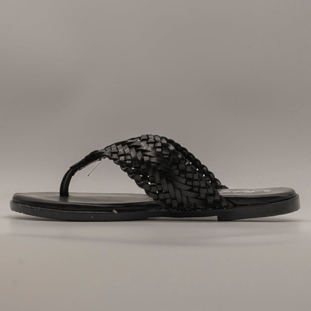 B&B 15 – sandali infradito in vera pelle Made in Italy - nero - scarpe di qualità venduta a Milano da Pli-Pla